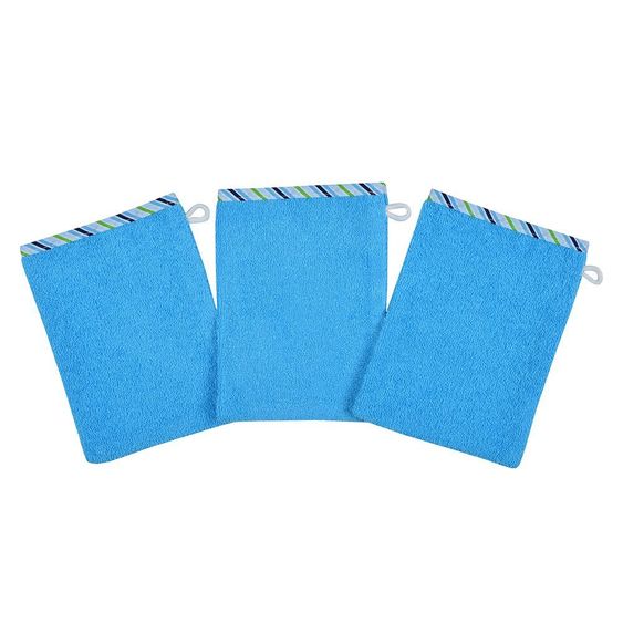 Wörner Washing glove 3 pack - Aqua
