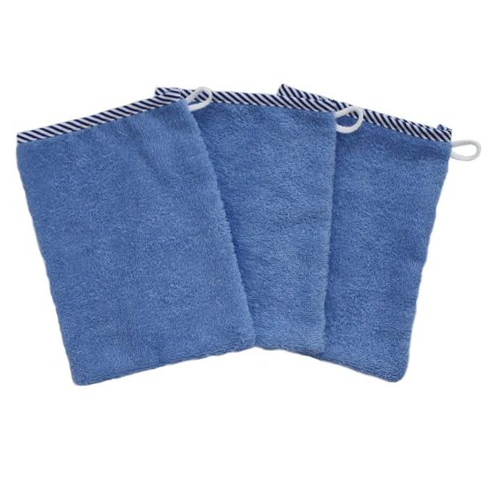 Wörner Waschhandschuh 3er Pack - Uni Ciel