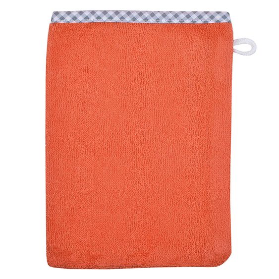 Wörner Waschhandschuh 3er Pack - Uni Lachs