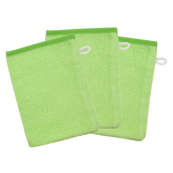Wörner Waschhandschuh 3er Pack - Uni Limone
