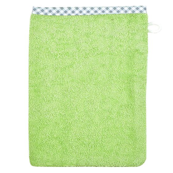 Wörner Waschhandschuh 3er Pack - Uni Opalgrün