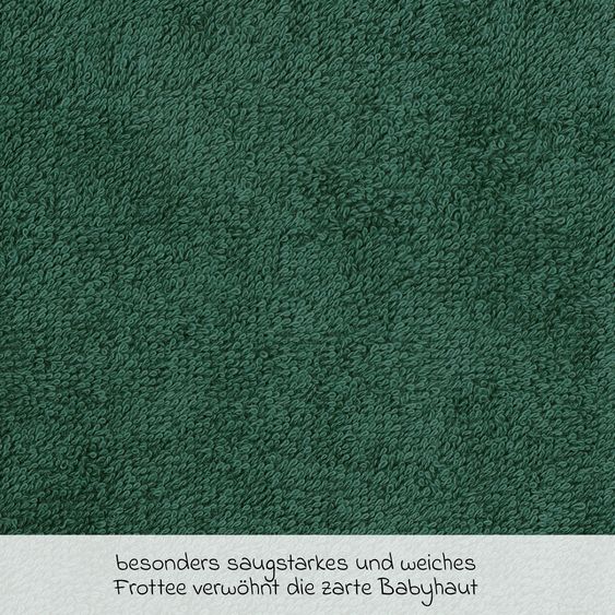 Wörner Guanto di lavaggio in confezione da 3 pezzi - verde pino semplice