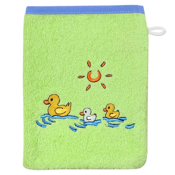 Wörner Waschhandschuh - Enten Limone