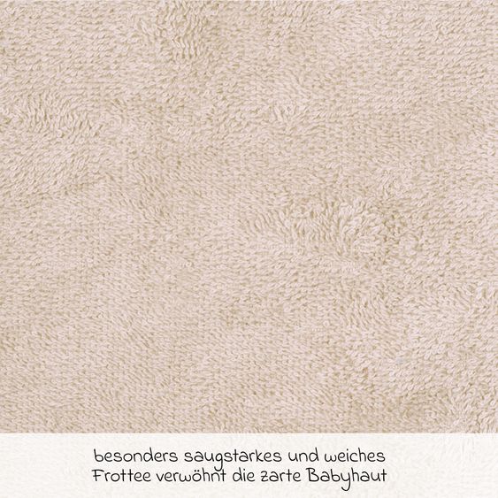 Wörner Waschhandschuh - Igel - Greige
