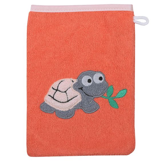 Wörner Waschhandschuh - Schildkröte - Lachs