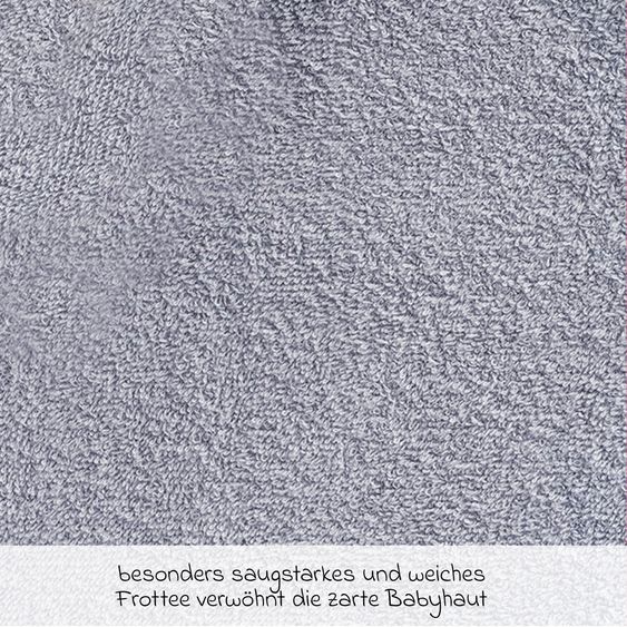 Wörner Waschhandschuh - Seehund - Grau Hellgrau