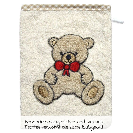 Wörner Guanto da lavaggio - Teddy Nature