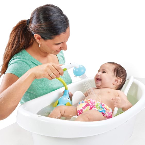 Yookidoo Babydusche Elefant - Blau mit Grün