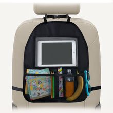 Auto-Organizer / Rückenlehnenschutz mit Tablethalterung - Schwarz