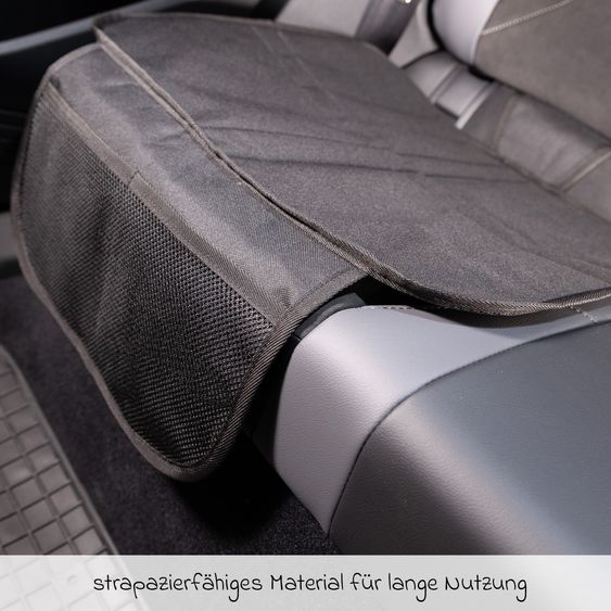 Zamboo Autositz-Schutzunterlage mit Netztasche - Schwarz