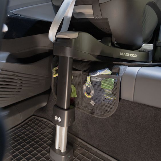 Zamboo Autositz-Schutzunterlage mit Netztasche - Schwarz