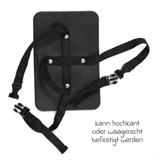 Zamboo Babyschalen-Zubehör-Set für den Winter - Einschlagdecke mit Füßen & Auto-Rücksitzspiegel - Grau
