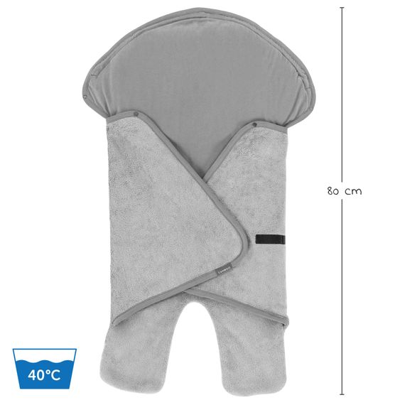 Zamboo Cover for baby car seat - lightly lined for summer & autumn - gray