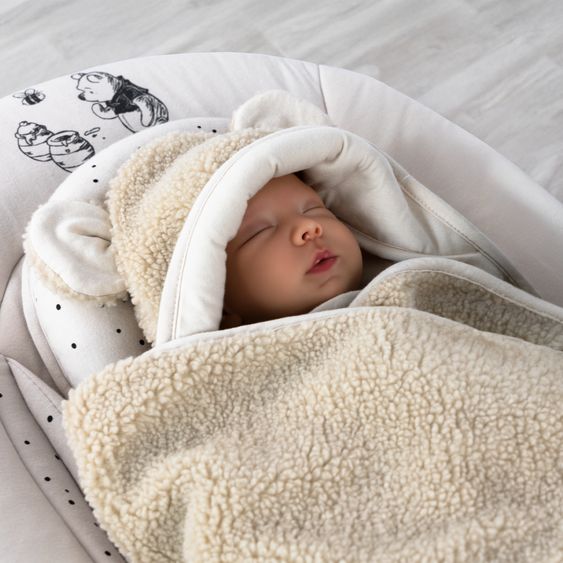 Zamboo Wrap blanket Teddy - for infant car seat - Beige
