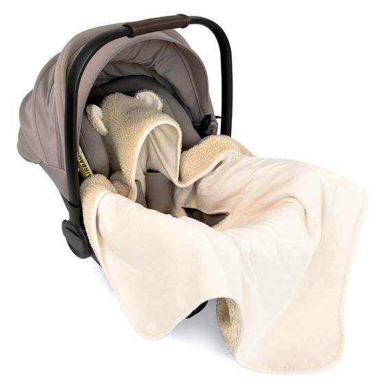 Zamboo Wrap blanket Teddy - for infant car seat - Beige