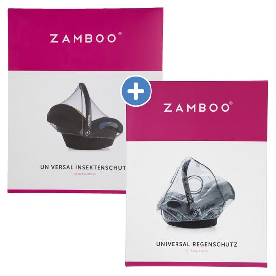 Zamboo First time baby car seat protection set with insect screen & rain cover