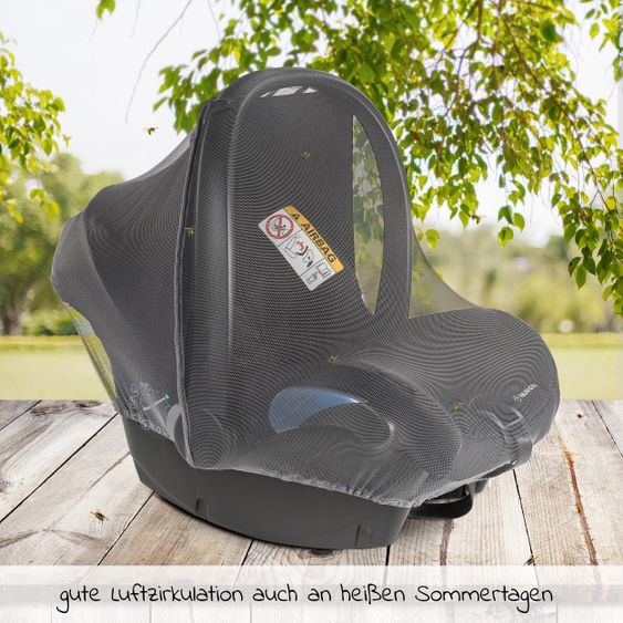 Zamboo Erstlings-Schutz-Set für Babyschalen mit Insektenschutz & Regenschutz