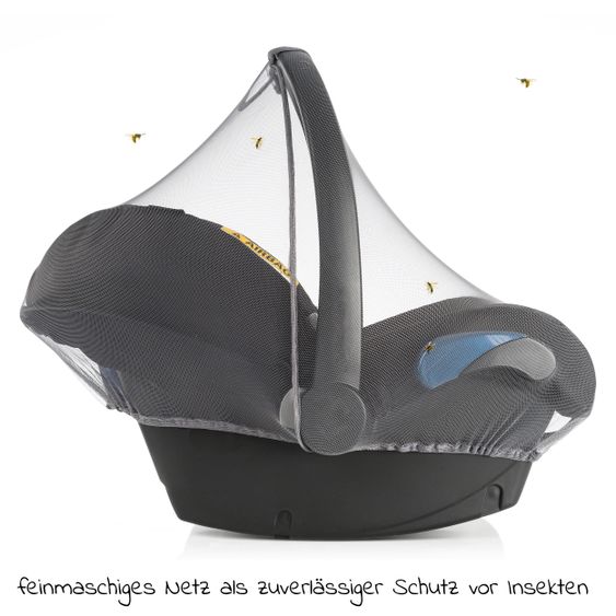 Zamboo Erstlings-Schutz-Set für Babyschalen mit Insektenschutz & Regenschutz