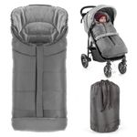 Fußsack für Joie Buggy (Litetrax, Mytrax, Chrome uvm. Kinderwagen) mit Tasche - Grau