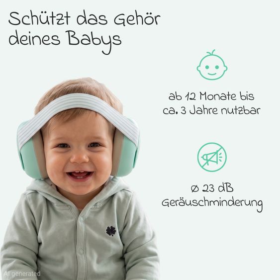 Zamboo Gehörschutz für Babys - Mint
