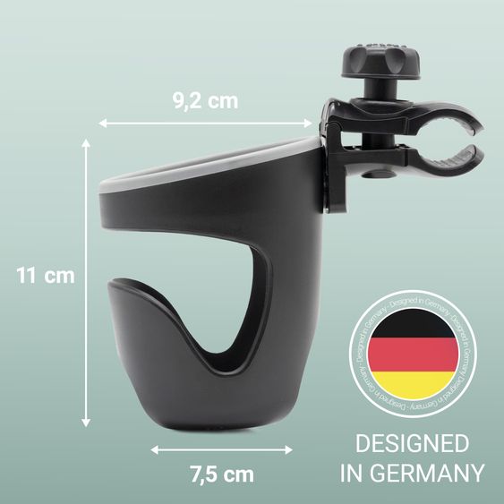 Zamboo Portabevande per passeggino e carrozzina - Nero Grigio