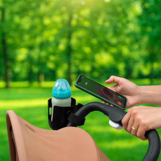 Zamboo Getränkehalter mit Smatphone-Halterung für Buggy und Kinderwagen