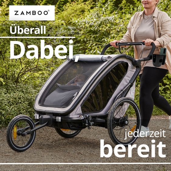 Zamboo Getränkehalter mit Smatphone-Halterung für Buggy und Kinderwagen