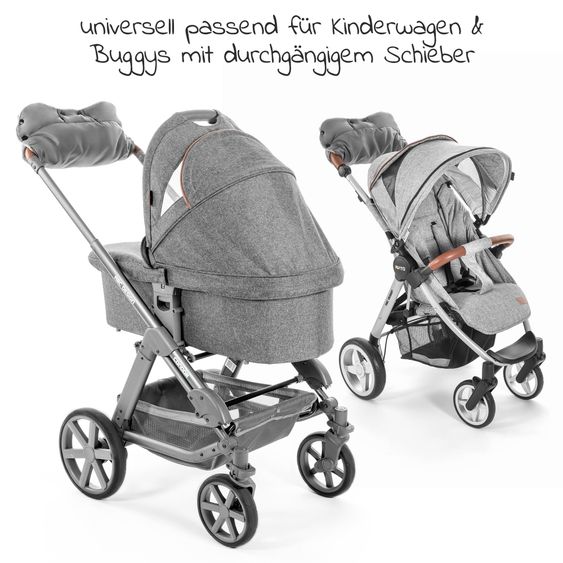 Zamboo Handmuff für Kinderwagen & Buggy - Grau