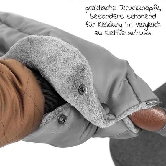 Zamboo Handmuff für Kinderwagen & Buggy - Grau