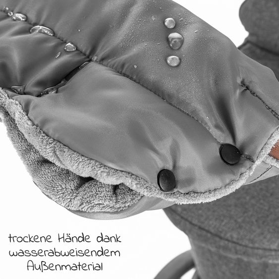 Zamboo Handmuff für Kinderwagen & Buggy - Grau