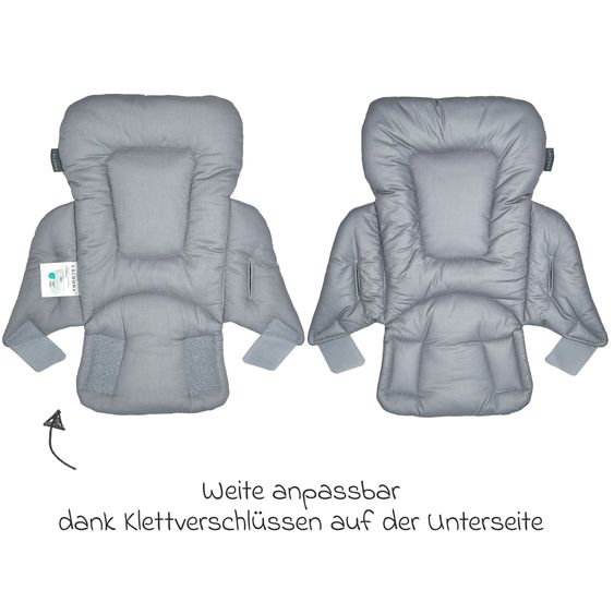 Zamboo Hochstuhl - im Sparset inkl. Sitzverkleinerer, Esslern-Teller & 3 Ärmellätzchen