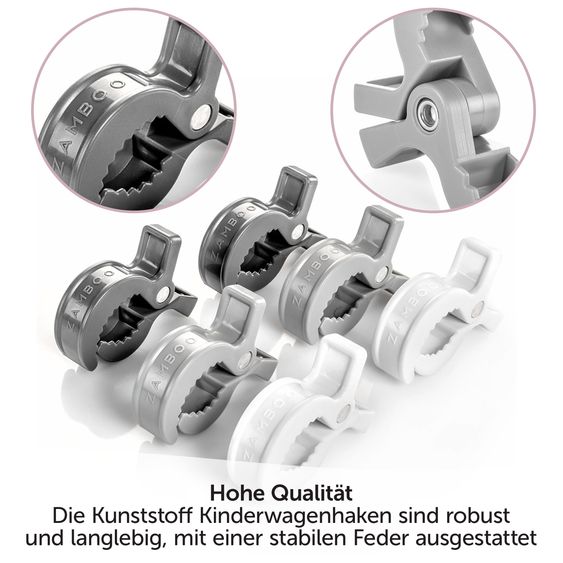 Zamboo Clip per carrozzina 6 pezzi