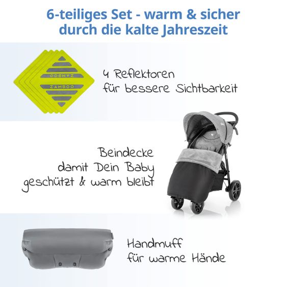 Zamboo Komfort- & Schutzpaket für Buggy mit Beindecke
