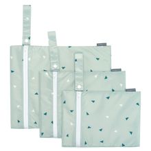 Nasstasche / Windeltasche 3er Pack - Triangel - Mintgrün