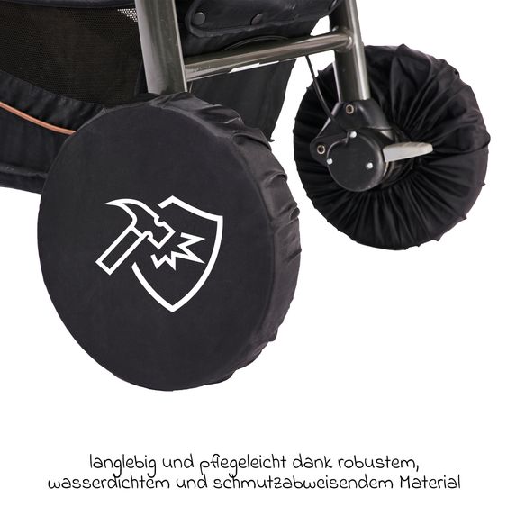 Zamboo Radschutz 4er Pack für Kinderwagen