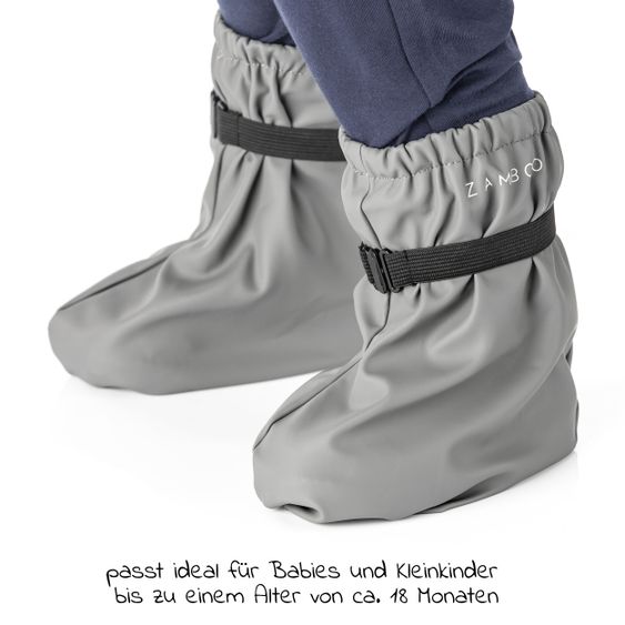 Zamboo Overshoes rain boots, waterproof and windproof, with elastic - Grey