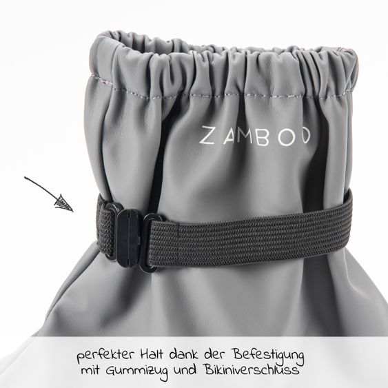 Zamboo Overshoes rain boots, waterproof and windproof, with elastic - Grey