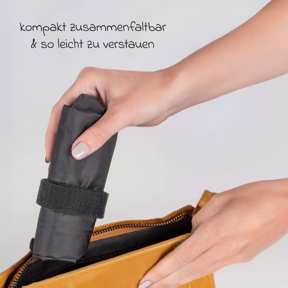Zamboo Regenschutz für Kinder-Fahrradsitze (passend für Römer, Hamax, Thule etc.) - Schwarz