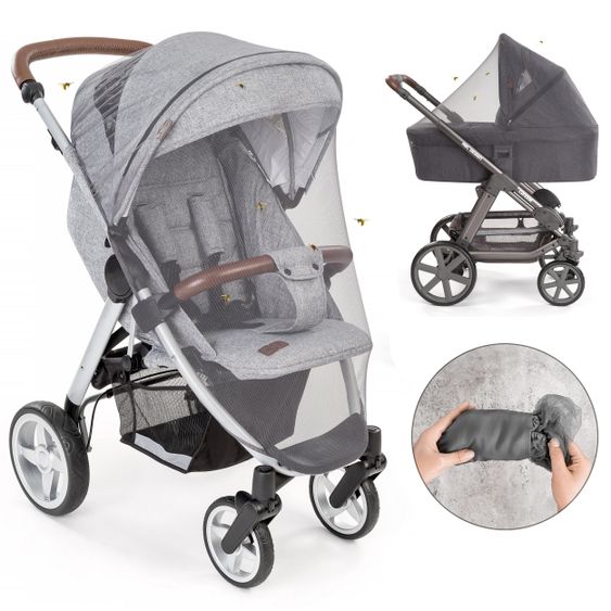 Zamboo Sommer- & Schutzset für Buggys mit Insektenschutz & Sonnenschirm