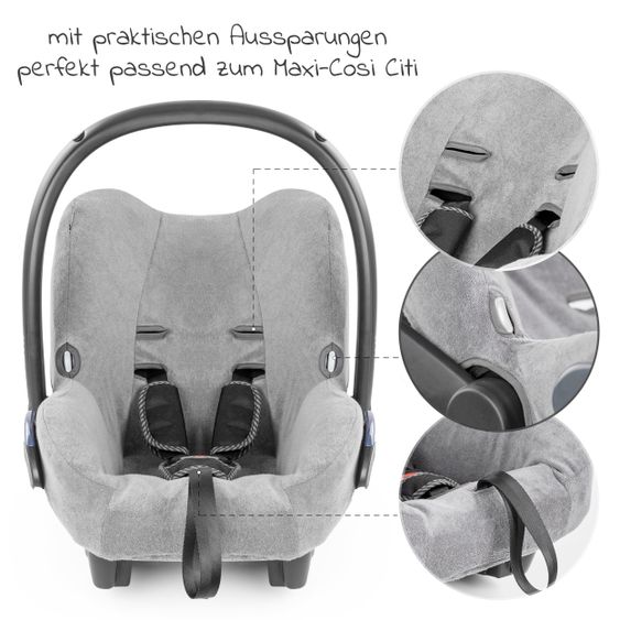 Zamboo Summer cover Cool & Dry for baby car seat Maxi-Cosi Citi - Grey