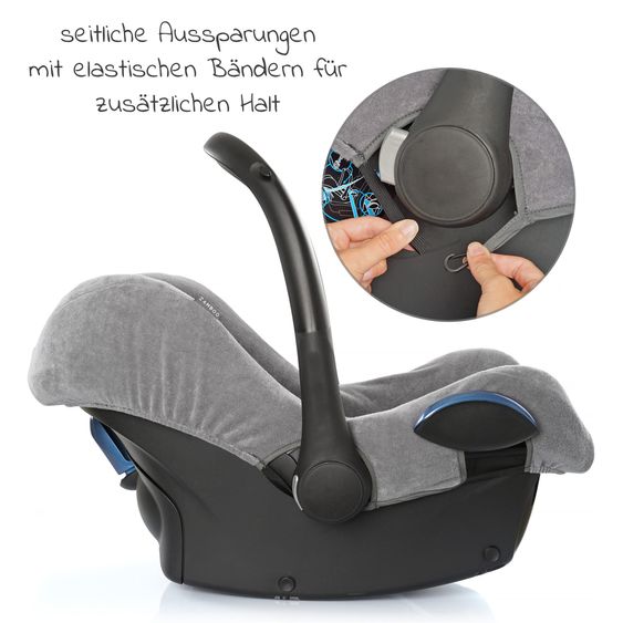 Zamboo Sommerbezug / Schutzbezug für Babyschale Maxi-Cosi CabrioFix - Grau