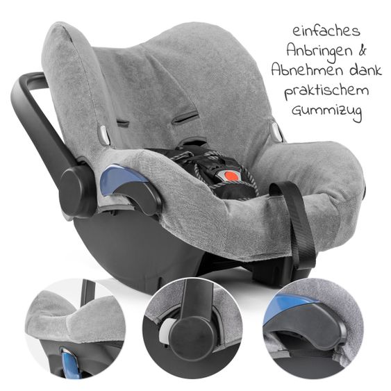 Zamboo Sommerbezug für Babyschale Maxi-Cosi Citi - Grau