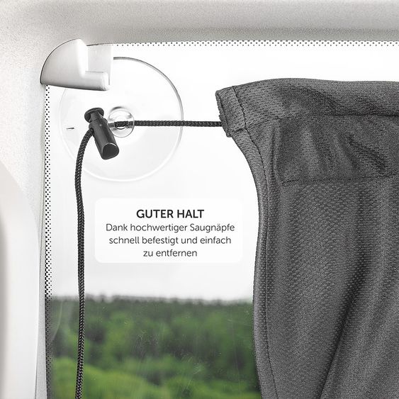 Zamboo Sunshade 2 pack side windows for minibuses - Dark gray