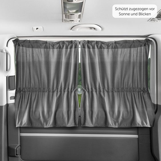 Zamboo Sunshade 2 pack side windows for minibuses - Dark gray
