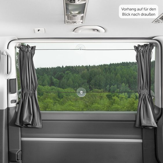 Zamboo Sunshade 2 pack side windows for minibuses - Dark gray