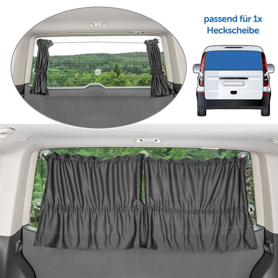 Zamboo Sunshade rear window for minibuses - Dark gray