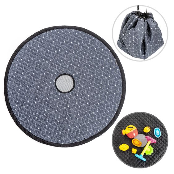 Zamboo Playground Blanket 2in1 - Bag and Pad - Grey White