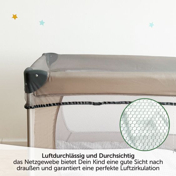 Zamboo Universal Insektenschutz / Mückennetz für Baby-Reisebetten - Grau