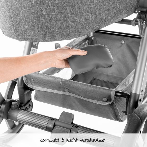 Zamboo Universal Insektenschutz / Mückennetz für Kinderwagen, Buggy - Grau