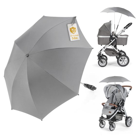 Zamboo Universal Sonnenschirm für Kinderwagen und Buggy - Grau